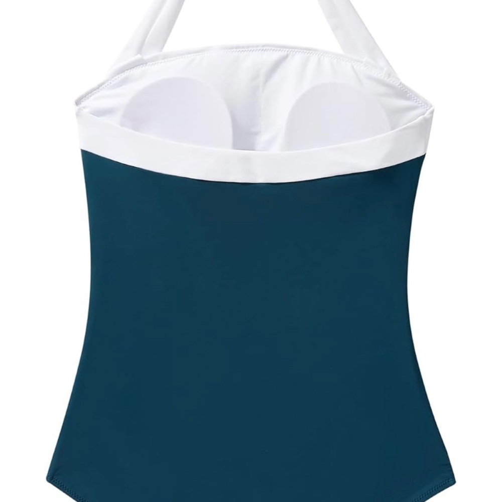 NWT Ruched One-Piece Swimsuit - Picture 5 of 15